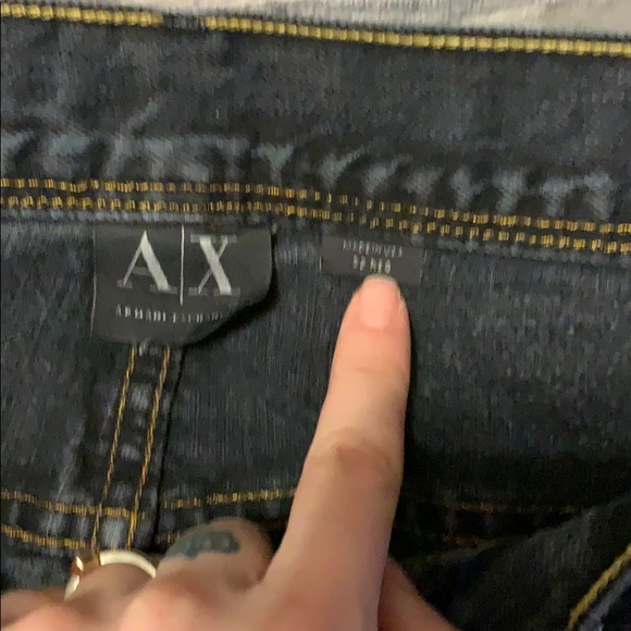 Black distressed Armani Exchange Jeans - Picture 6 of 6